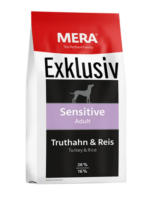 MERA Exklusiv Sensitive Adult Turkey & Rice 15KG